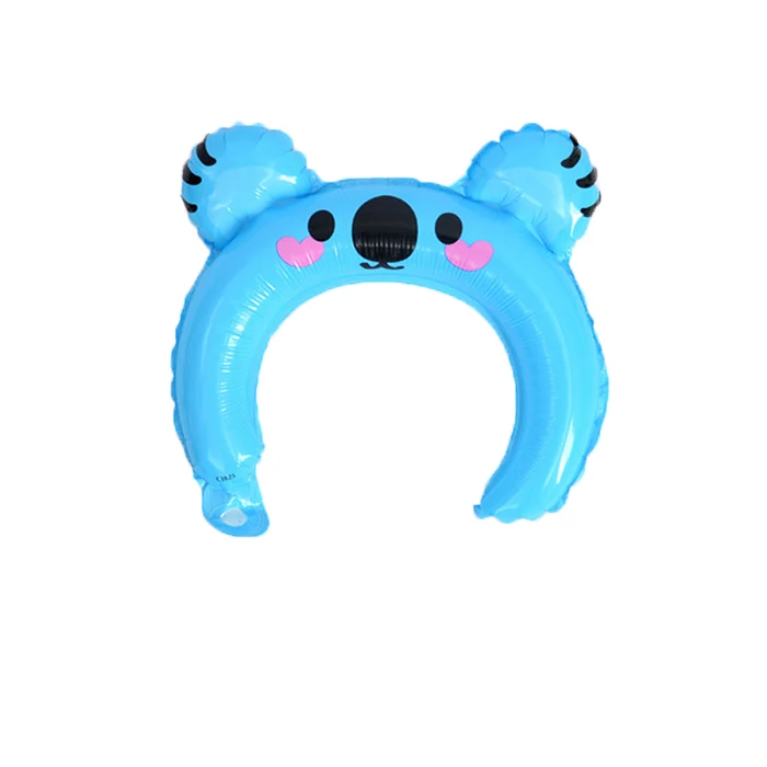 Koala 10pcs 10 шт./лот милый Микки повязка на голову "Минни" фольгированный шар кролик медведь животные воздушные шары Детские игрушки День рождения украшения - Цвет: Koala 10pcs