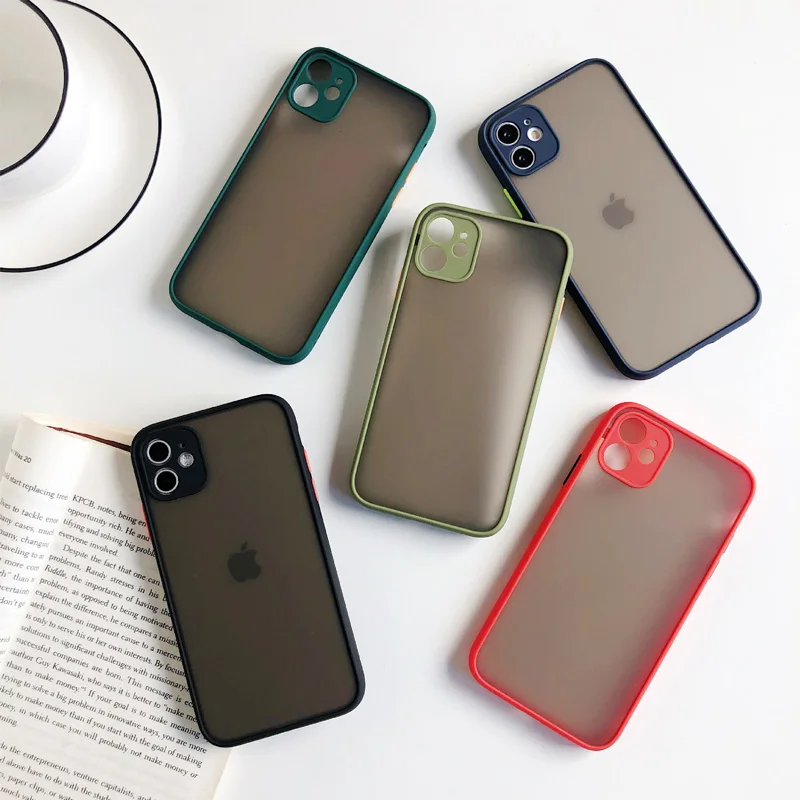 Роскошный прозрачный матовый чехол для телефона iPhone 6 6S 7 8 Plus X XS 11 Pro Max XR Защита