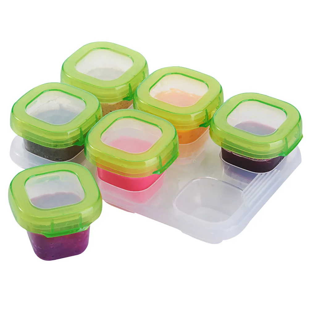 

Stackable Refrigeration Food Storage Baby Block Container Seal Dispenser Portable Snacks Reusable Safe