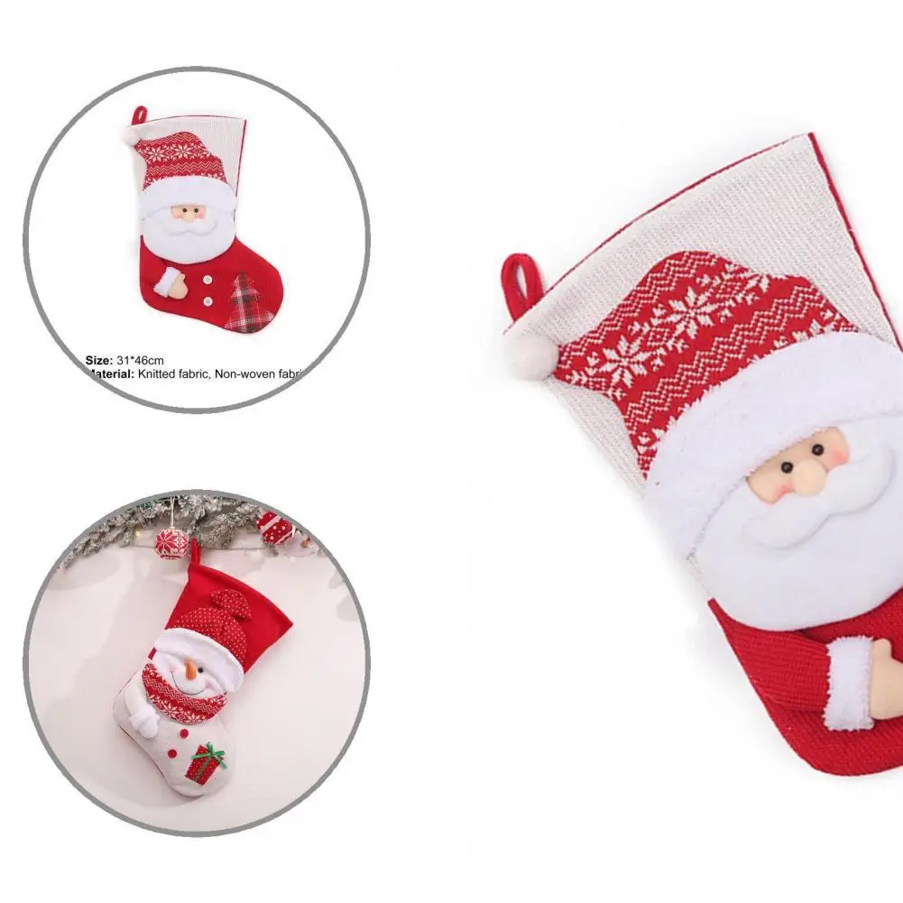 

Large Capacity Delicate Fireplace Xmas Tree Hanging Stockings Party Supplies