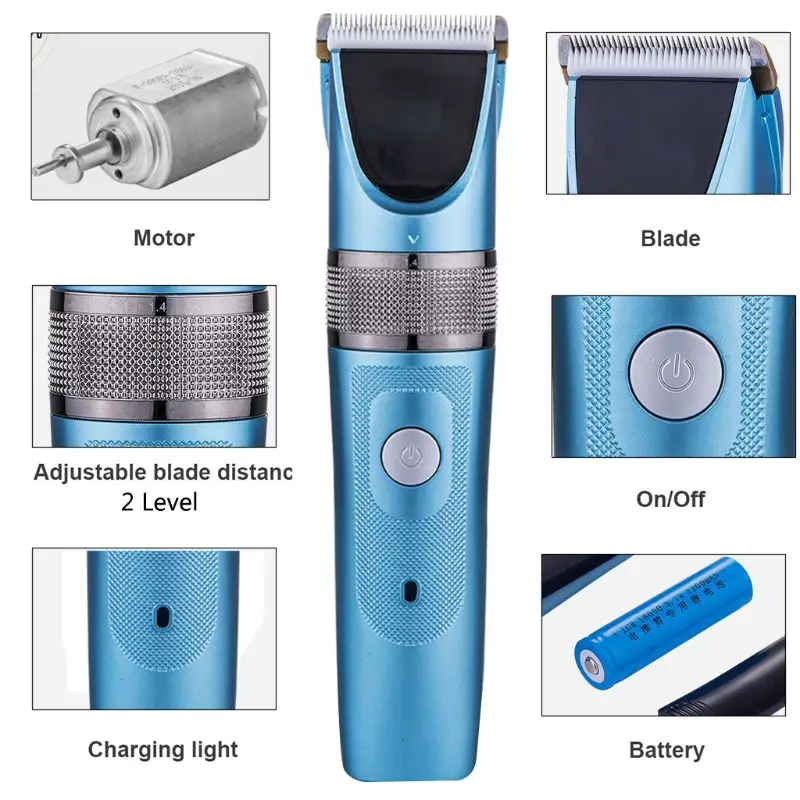 

Dog Clippers Cordless Dog Grooming Clippers Kit Rechargeable Quiet Pet Hair Clippers Trimmer with 7 Dog Grooming Tools