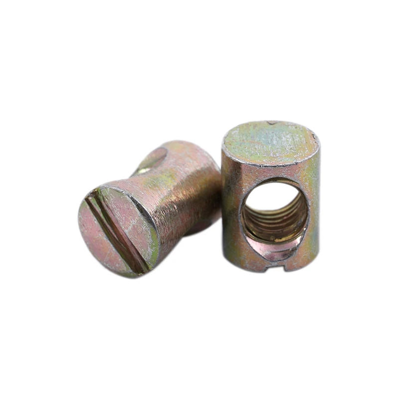 Горячая продажа 20 Пак M8 баррель гайки крестовые шлицевые для мебели кровати