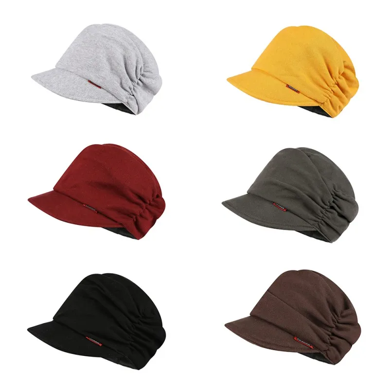 

Beret Cap Lady Women Breathable Stretch Fluffy Hats Autumn Winter Headwear Apparel Keep Warm Accessories