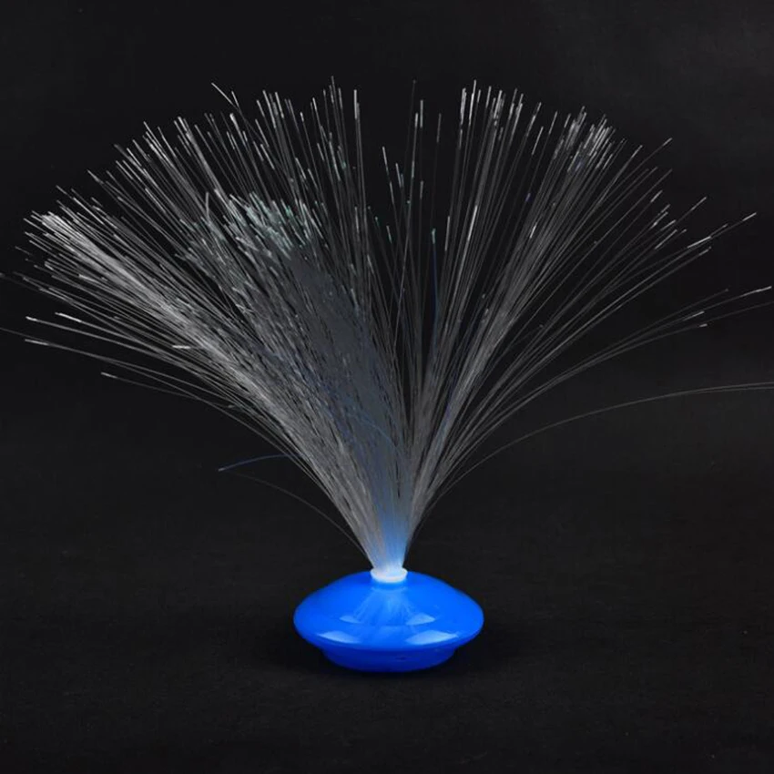 8 шаблонов градиентного цвета светодиодный ночной Светильник из оптоволокна
