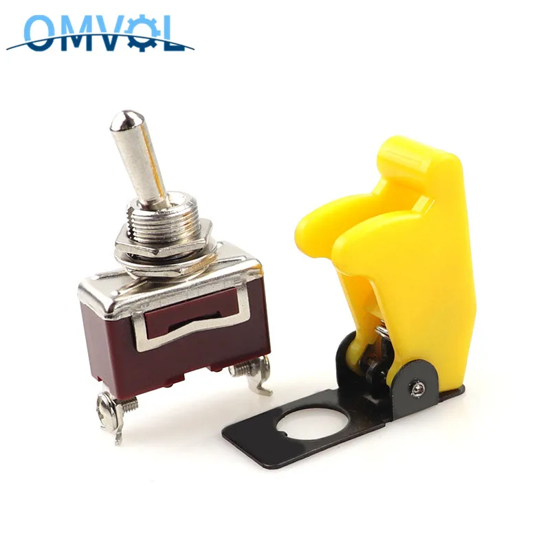 1 шт. 12 мм Переключатель ВКЛ ВЫКЛ с защитной крышкой|Выключатели| |