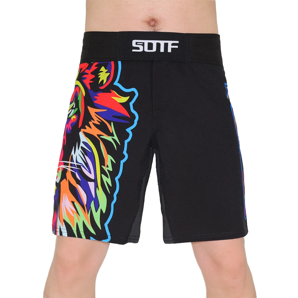 SOTF MMA геометрические технологии змеиная голова фитнес дышащие боксерские шорты