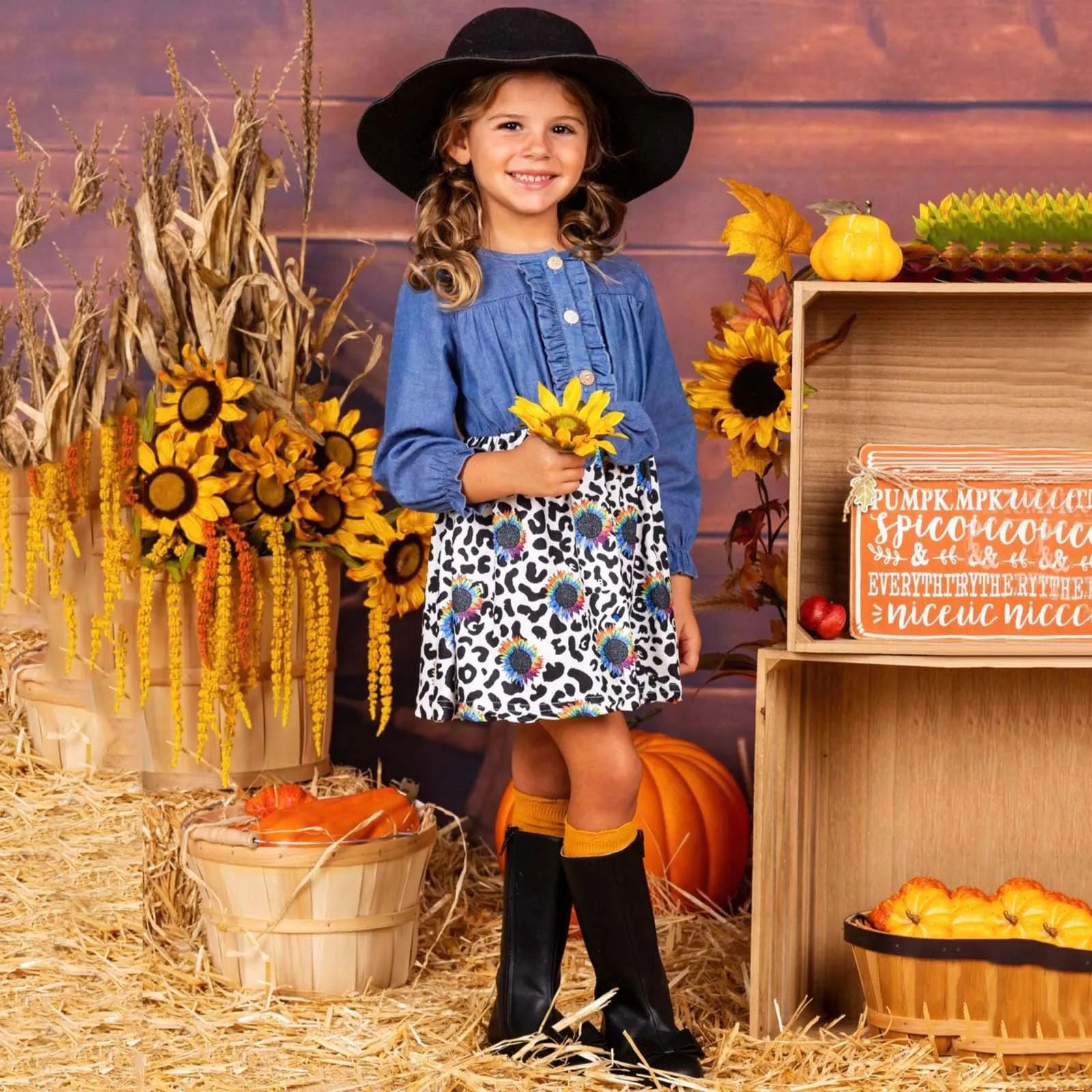 Одежда для малышей модная одежда девочек с леопардовым принтом и бантом из