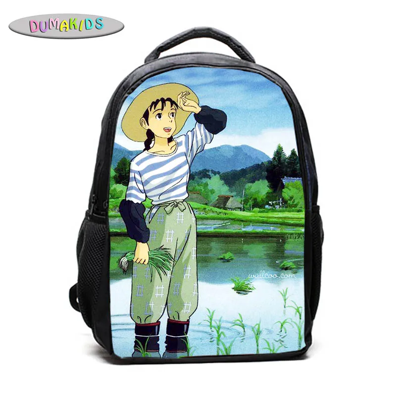 Модный рюкзак с 3D рисунком Тоторо сумка через плечо из полиэстера оптовая