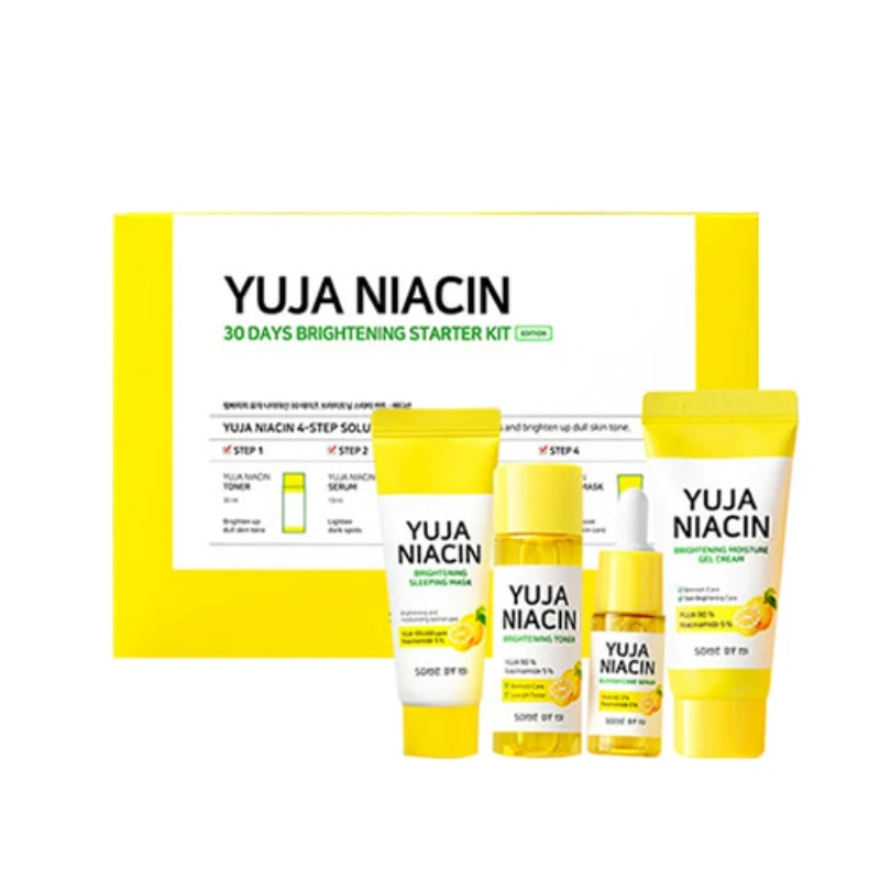 

SOME BY MI Yuja Niacin 30 Days Brightening Starter Kit Whitening Moisturizing Care Brighten Skin Antioxidant Sensitive Serum