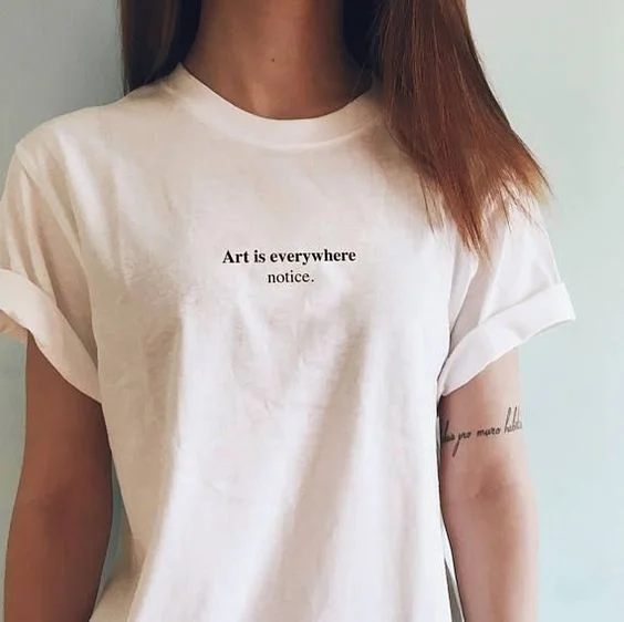 Kuakuayu HJN Art is Anywhere notice shirt, art T-shirt, notice merch, notice shirt