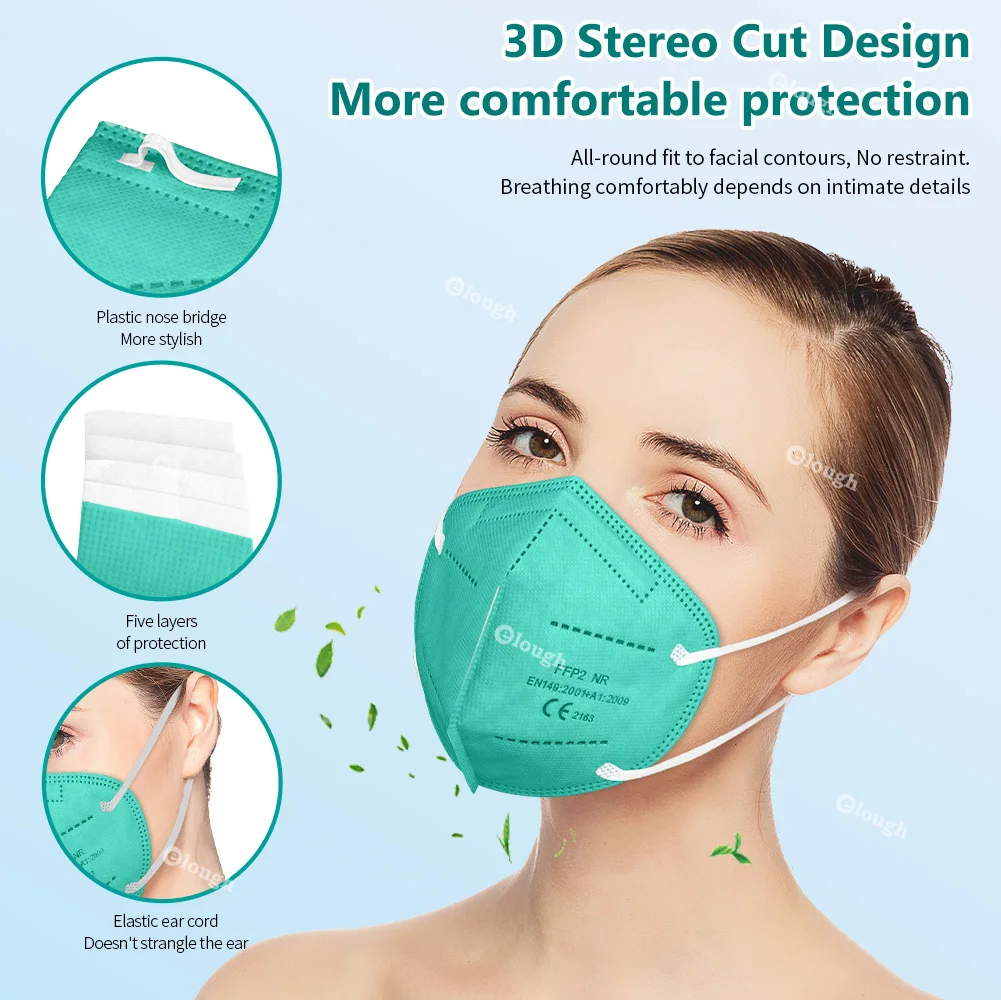 Маска для взрослых Mascarilla FPP2 Homologada Colores Surtidos 5 слоев FFP2 CE FFP2Mask сертифицированная