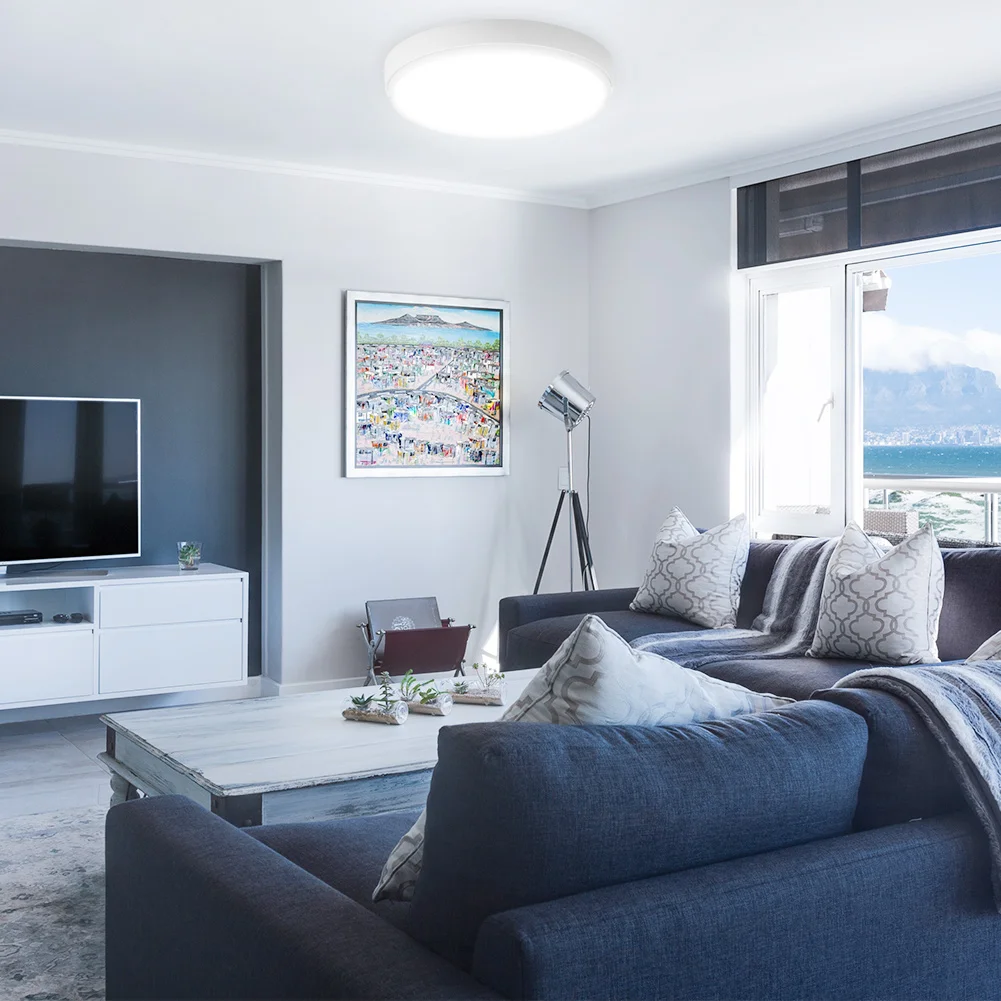 Эллипс/круглый светодиодный ультра-тонкий Сенсор настенный светильник