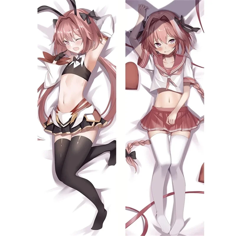 Аниме Dakimakura Чехол Game Fate/Apocrypha Astolfo обнимающая подушка для тела Наволочка Peachskin -