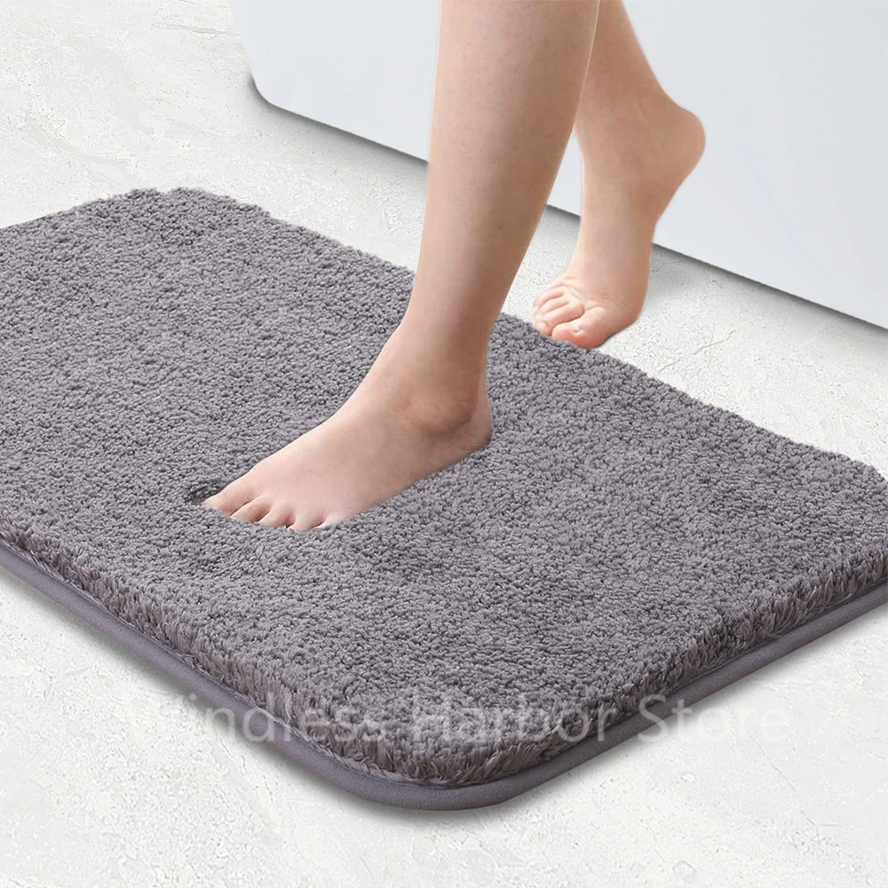 

Water Absorption Bath Mat Set Anti-slip Bathroom Mat next to Washing Machine Living Room Bedroom Toilet Floor Carpet