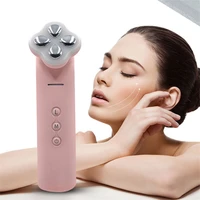 2022 designer home use beauty skin smooth apparatus device rf ems galvanic help ultrasonic facial massager for skin tightening