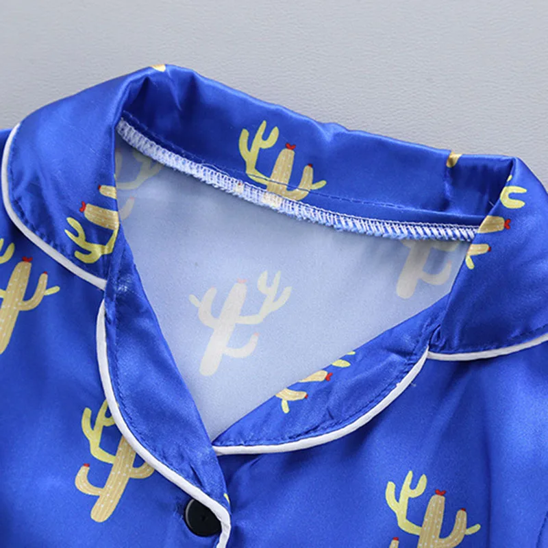 Детские пижамы Осень-зима одежда для сна девочек и мальчиков малышей пижамные