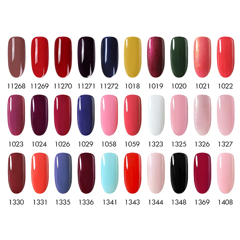 Новинка красно розовая серия светодиодных лампочек NAILCO Набор лаков для