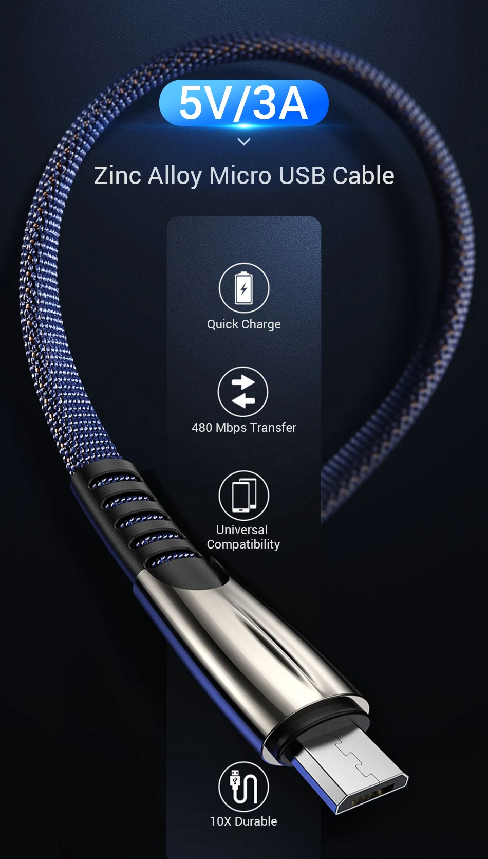 Olaf 3A Micro USB кабель 2 м 3 м быстрое зарядное устройство Micro usb кабель для samsung Xiaomi Android Мобильный кабель для зарядки телефона шнур кабель micro usb микро-USB-кабель
