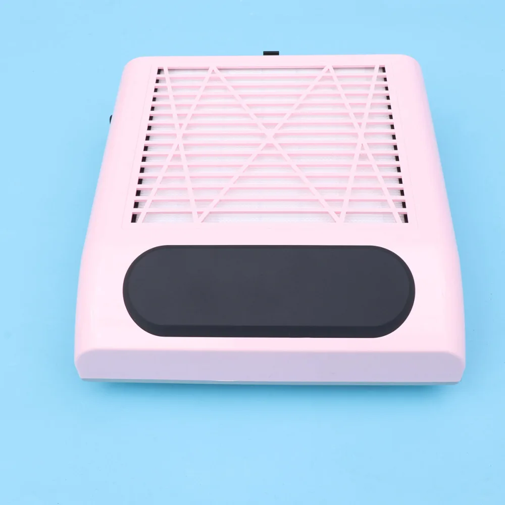 

1Pc Professional 80W Nail Art Dust Collector Vacuum Cleaner No-spilling Filter Device Nail Dust Collector with UK Plug (White)
