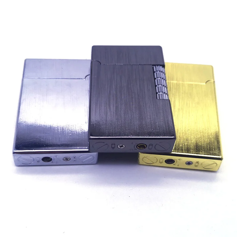 

Ping Sound Cigarette Lighter For Smoking Metal Gas Flame Lighters Inflatable Butane Flint Grinding Wheels Fire