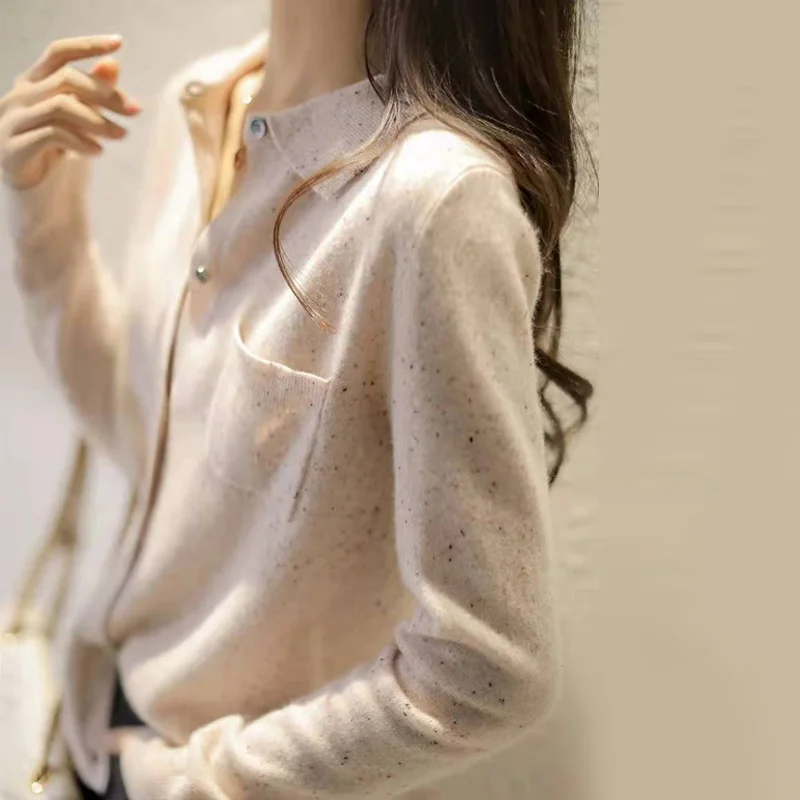 

Свитер женский осенний трикотажный, теплый, однотонный