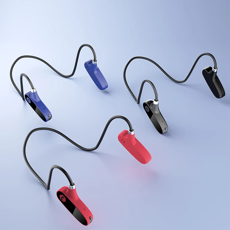TWS Bone Conduction Wireless Headphones Bluetooth 5.2 Earphone Not In-ear IPX7 Waterproof Sport Running Headset With Mic | Электроника