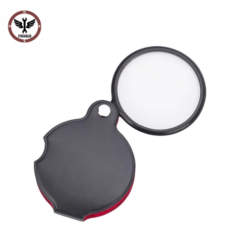 FINDAMAZE 10X Лупа Стекло глаз Складная круглая кобура | Инструменты