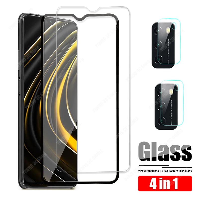 

Защитное стекло для камеры Xiaomi Poco M3 Pro, закаленное стекло Xiomi Poco X3 NFC, Защитная пленка для экрана Ksiomi PocoM3 POCOX3
