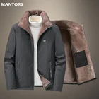 Мужская Флисовая Куртка-бомбер, теплая ветрозащитная куртка из плотного хлопка, размеры до 5XL, для зимы, 2022