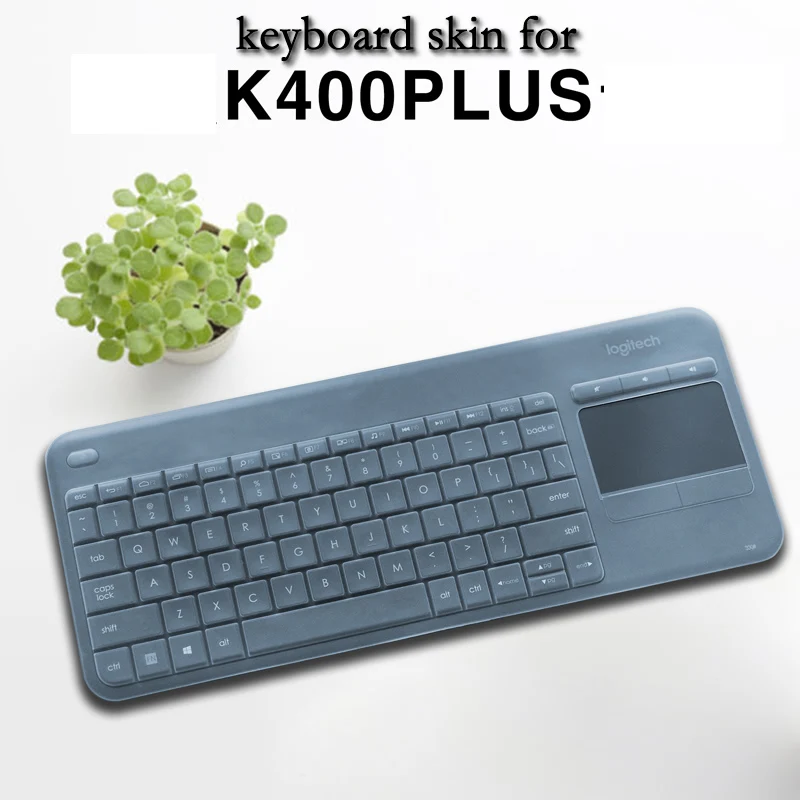 Waterproof dustproof Clear Transparent Silicone Keyboard Cover protectors For Logitech K400 PLUS