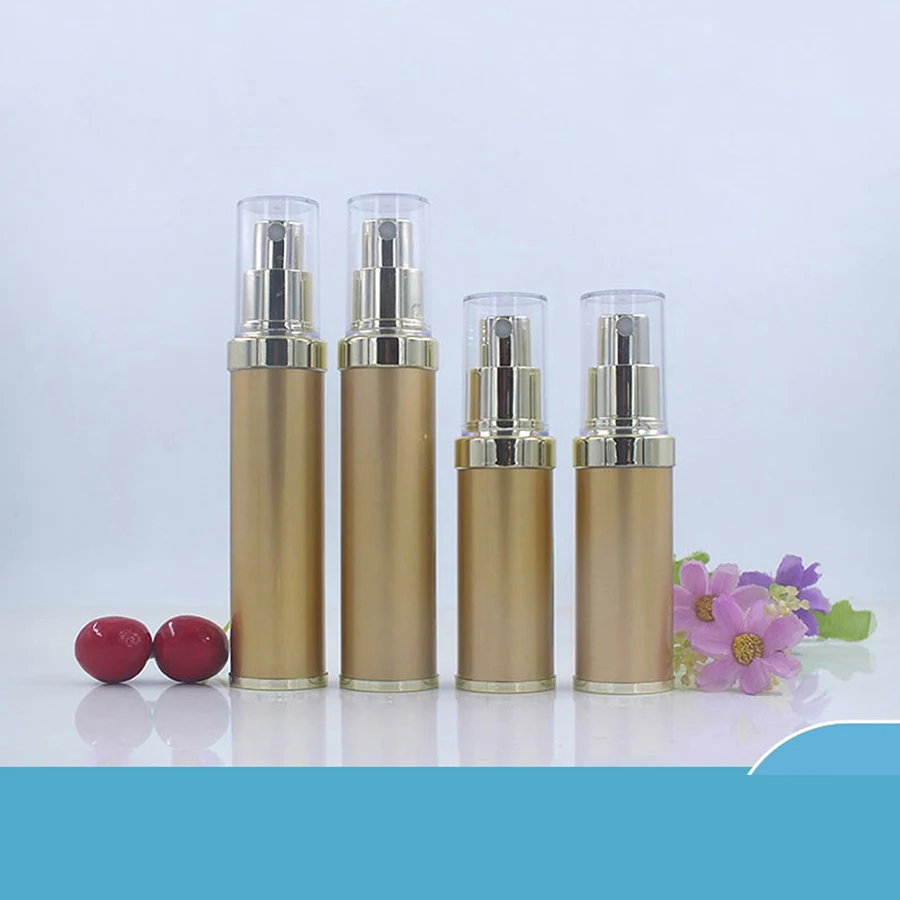 30pcs 20ml 30ml Empty Gold High-grade Refillable Spray Bottles Portable Airless Pump Dispenser Bottle For Travel Spray bottle