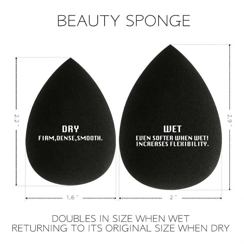YUEMENGZI 6pcs Makeup Sponge Dark Bright Face Sponge Sets Facial Sponge Beauty Facial Maquillaje Blenders Puff Foundation Sponge