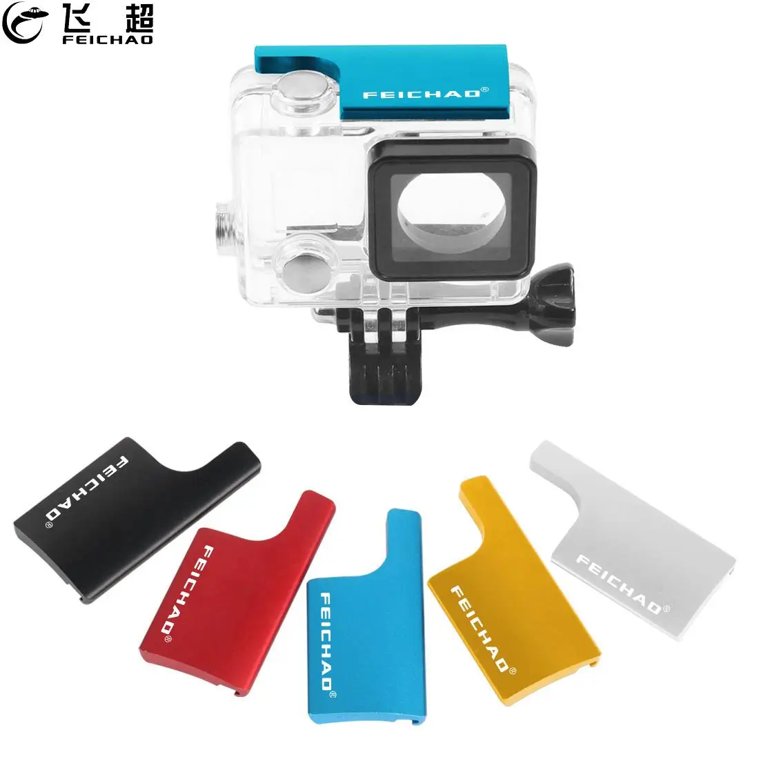 FEICHAO CNC зажим из алюминиевого сплава для задней крышки замка GoPro Hero 4 3 + Стандартный