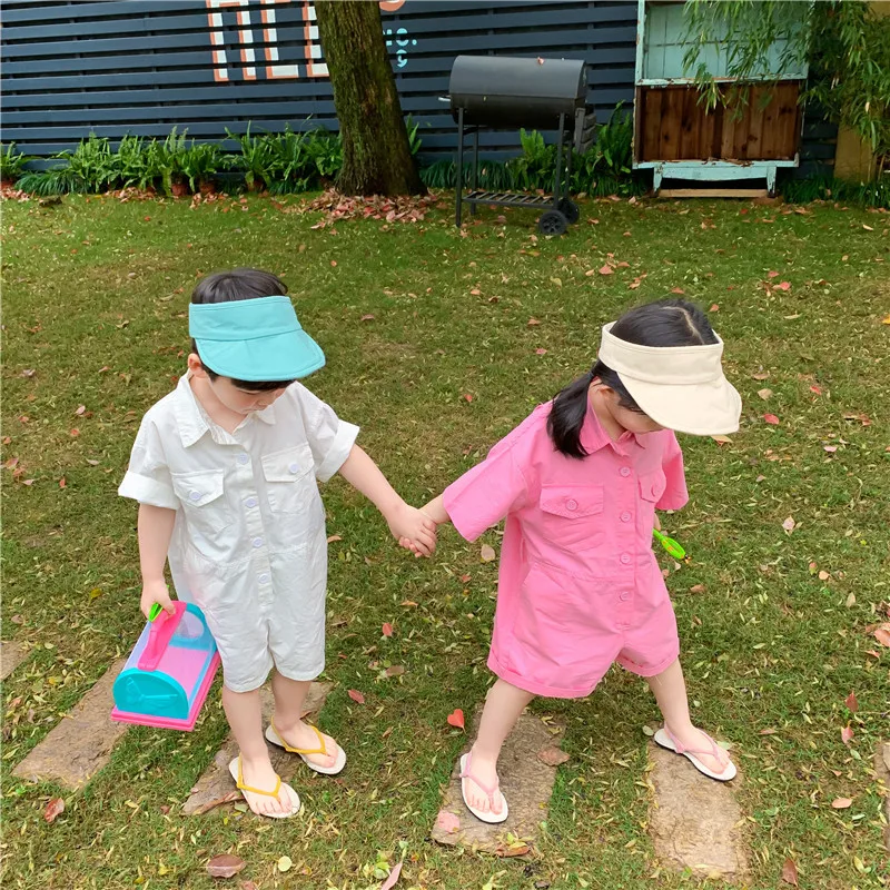 Летние хлопковые боди с коротким рукавом для мальчиков и девочек 2020 Детские