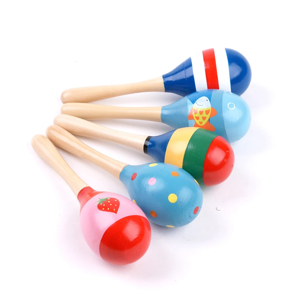 1 шт. детская музыкальная игрушка деревянный песочный молоток погремушка для