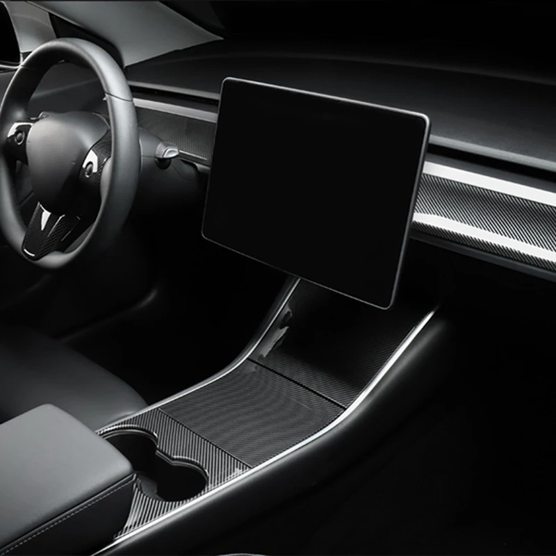 Панель приборной панели с центральной консолью Накладка подходит ABS для Tesla Model