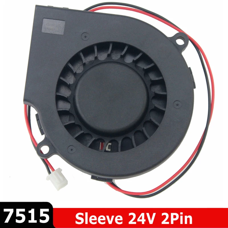 2 шт. Gdstime 75 мм x 15 DC 24 В 2Pin 7515 вентилятор охлаждения для компьютера ПК - купить по