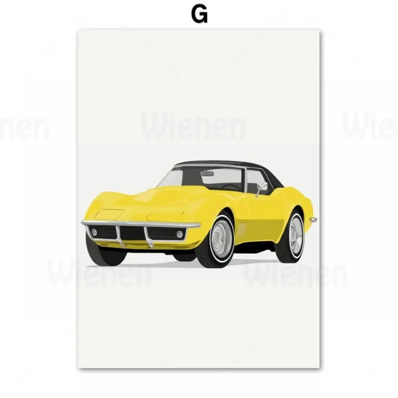 

Cartoon Transportation Motorcycle Automobile Vintage Car Nursery Wall Art Canvas Painting Modern Home Decoration Decor Posters