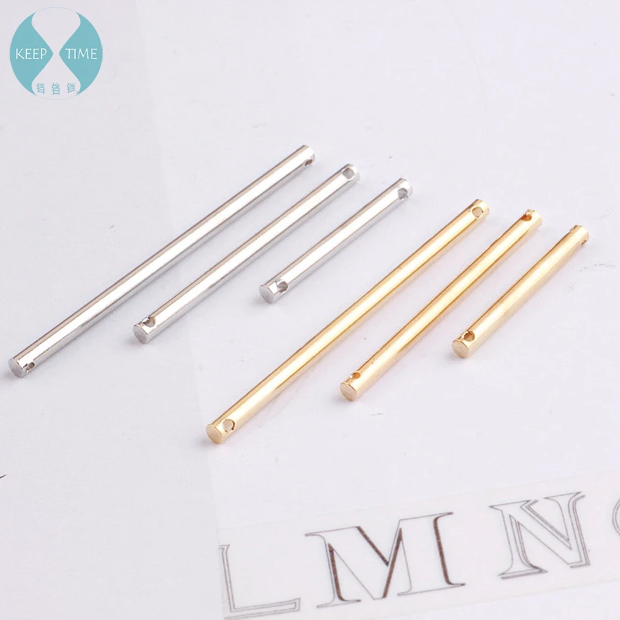 

Серьги-подвески с двойным стержнем, с позолотой