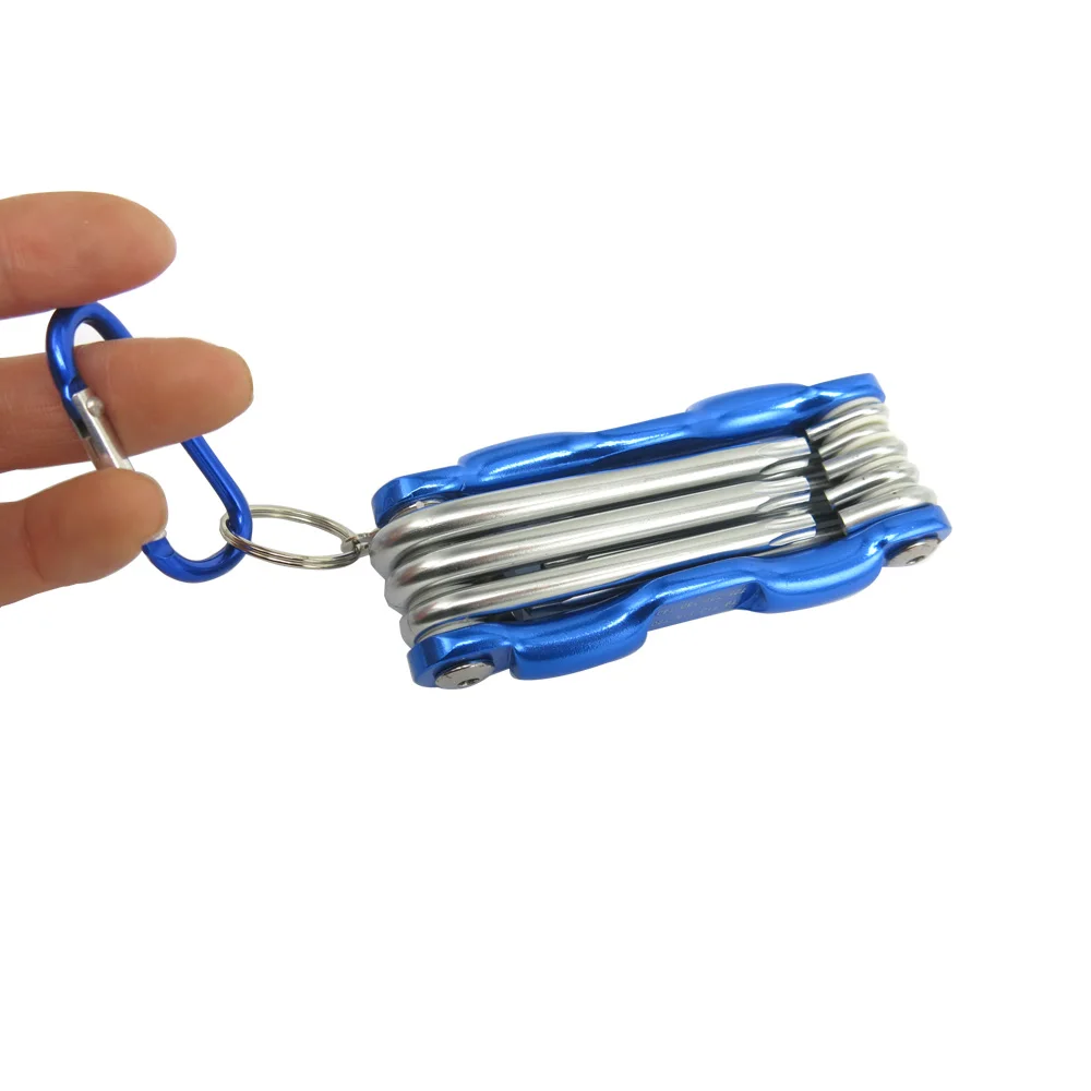 

8pcs Foldable Key Hex Wrench Set Metric System Hexagon Spanner Screw Repair Tools