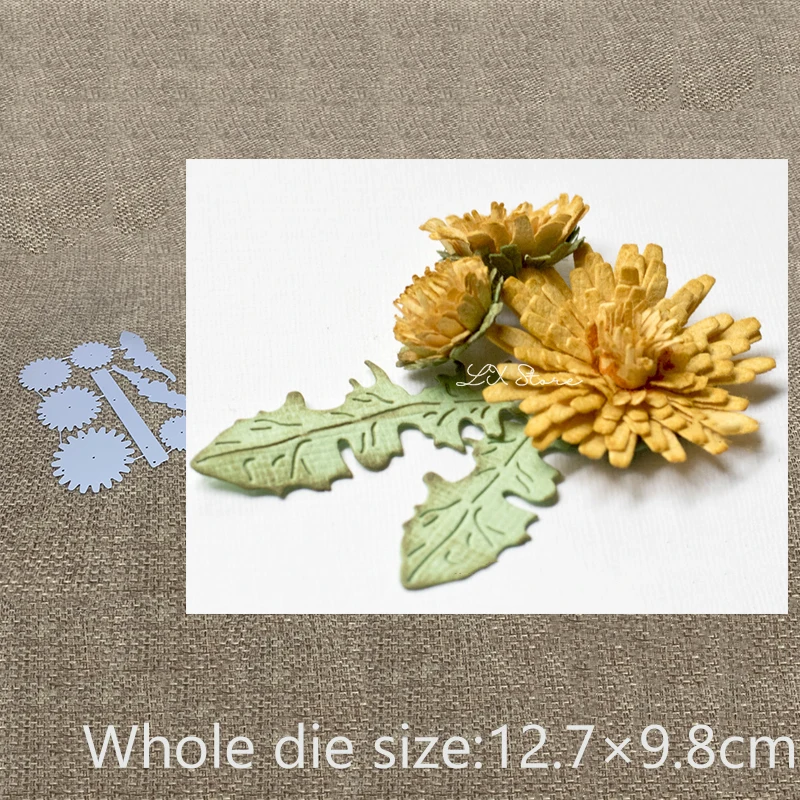 Новый дизайн ремесло металлические высечки цветочные листья украшение альбом