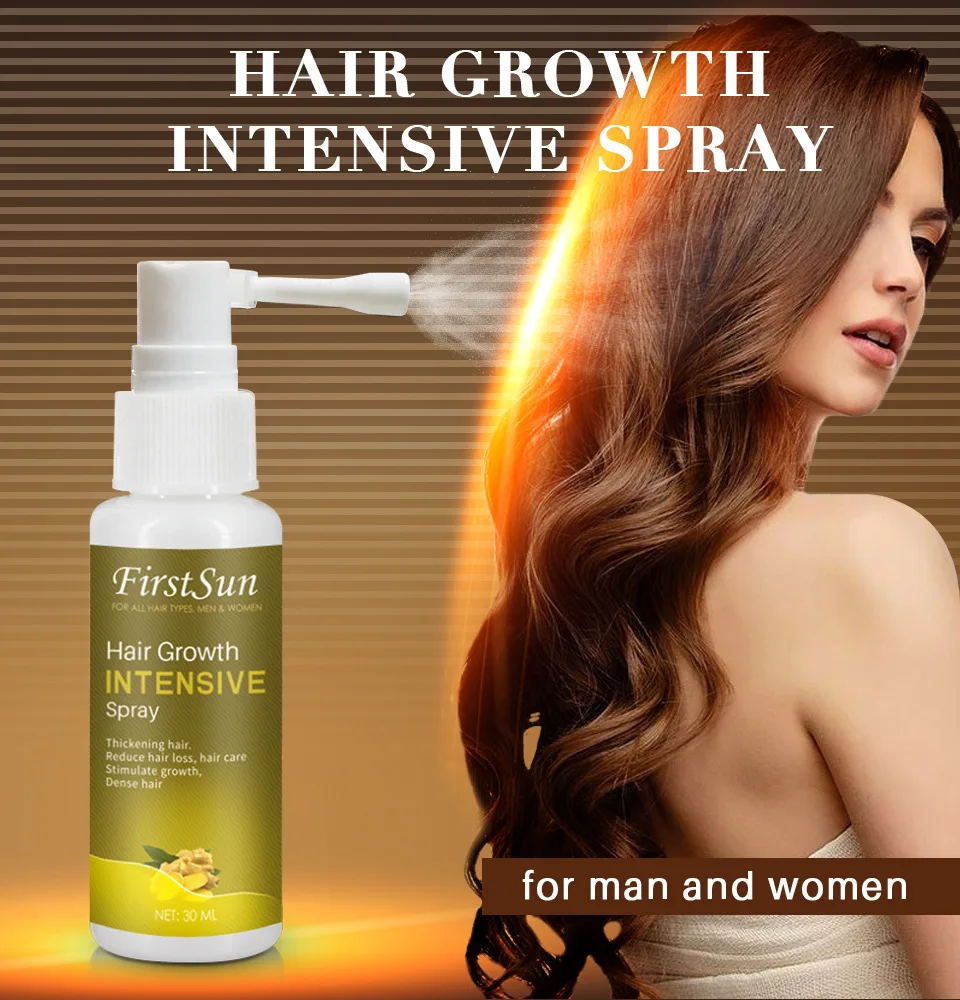 

Ginger Hair Growth Intensive Spray Anti Hair loss Anti-dandruff Itching Regrowth Essence Dense Strengthen Flexibility Hair Care