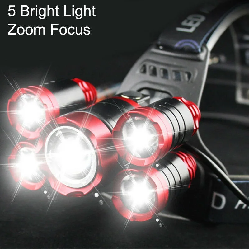 

Durable Headlight T6 Camping Climbing Night riding Caving Powerful Torch