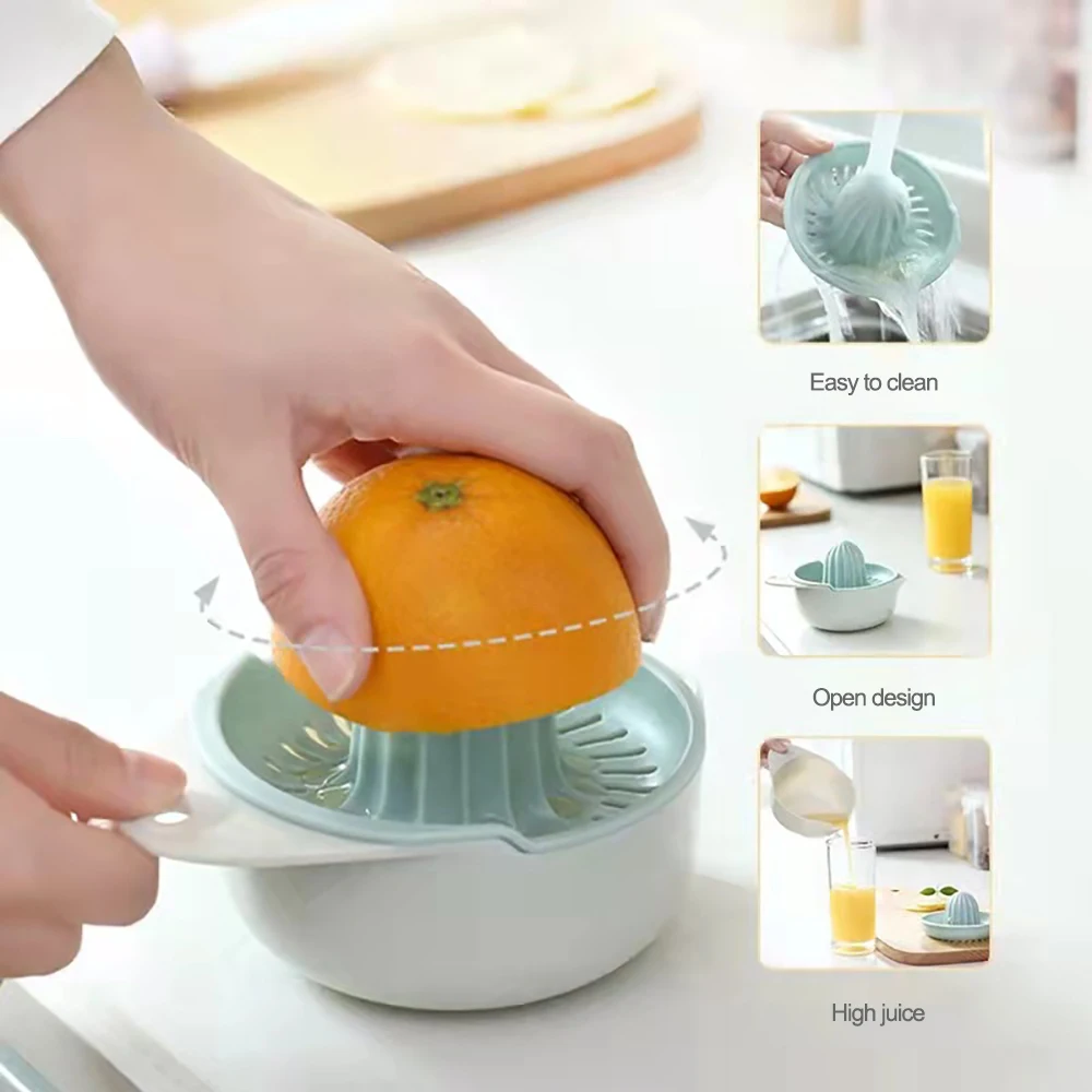 Manual Portable Citrus Juicer Kitchen Tools Plastic Orange L