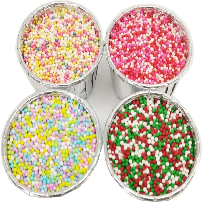 15 г съедобные разноцветные жемчужные сахарные бусины для украшения торта