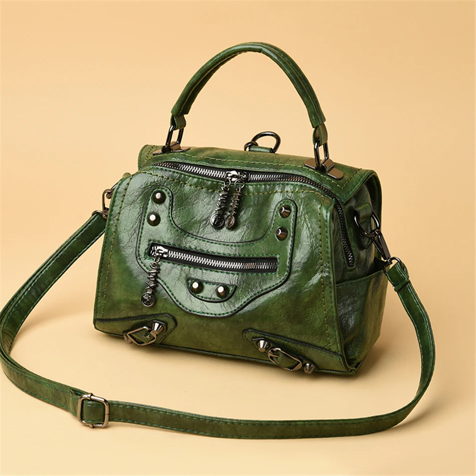 Mochila Feminina, рюкзак из мягкой кожи, женский рюкзак, высокое качество, рюкзак с заклепками, дамские сумки через плечо для женщин, Sac