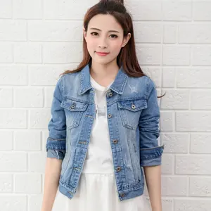 Женская короткая джинсовая куртка стрейч, с длинным рукавом и кисточками, размеры 2xl Xl, весна-осень 2022