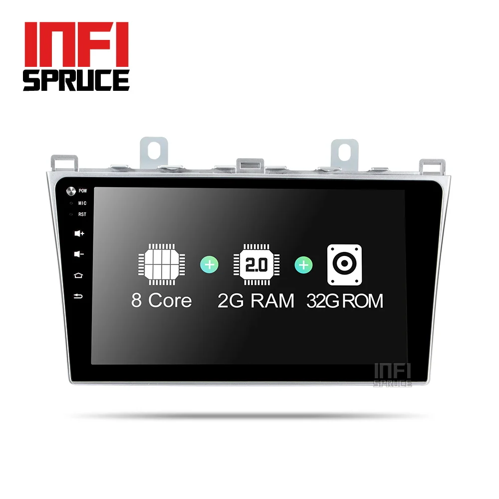 Автомобильный dvd проигрыватель Infispruce Android 9.0 для Mazda 6 с восьмиядерным процессором