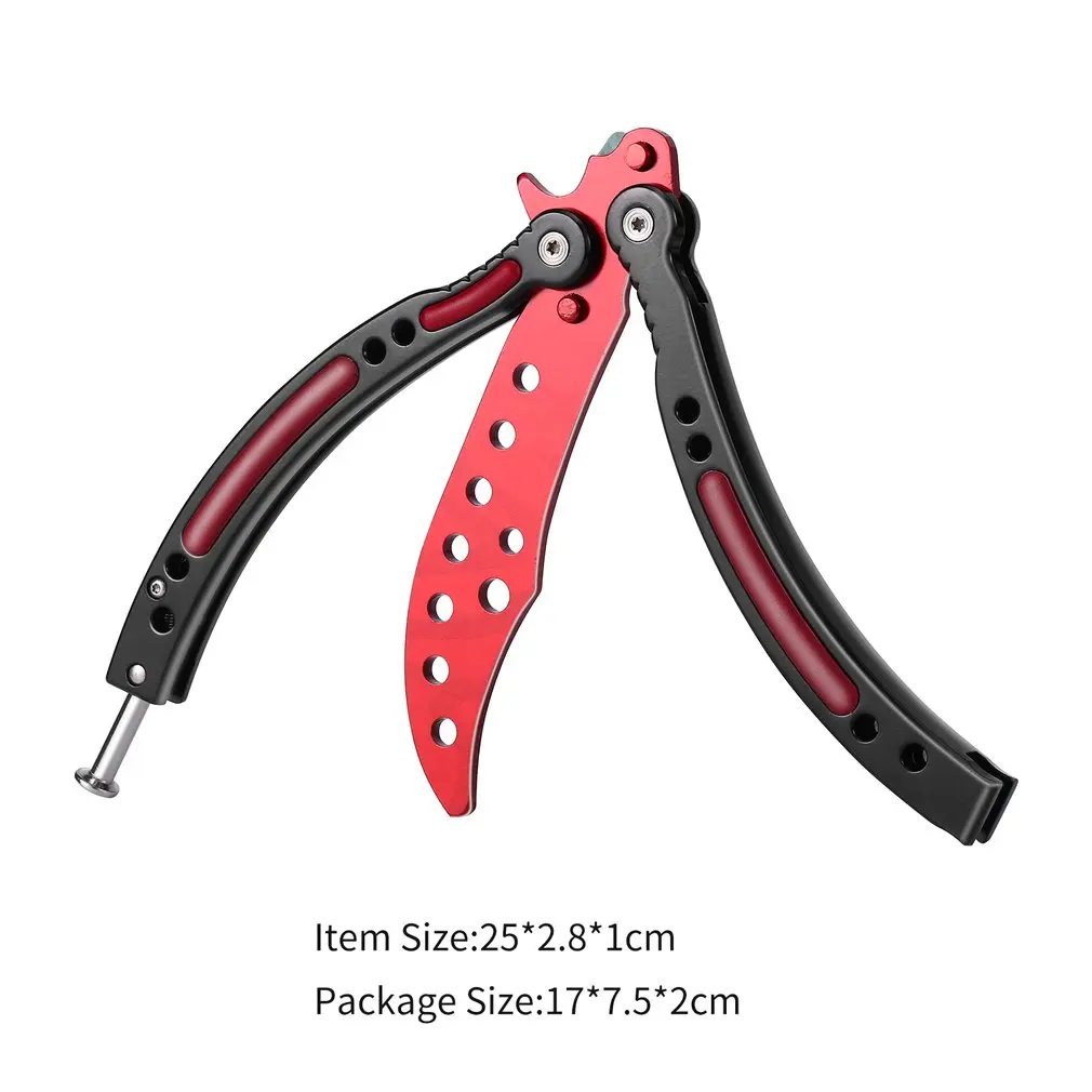 

Butterfly Knife Series Edge Butterfly Style Dull Blade Knife Training Practice Butterfly knive Folding Knife Trainer Game Knife