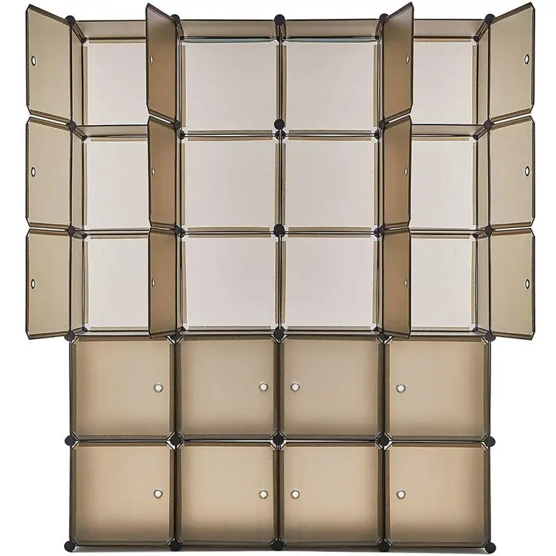 

Durable Bedroom Plastic Wardrobe Cabinet Cube Storage Organizer Portable Clothing Storage Cabinet Home Bedroom Furniture HWC